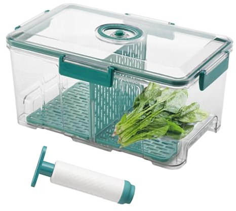 Recipientes De Alimentos Al Vacío Con Bomba, Recipientes De Almacenamiento Herméticos Con ,Contenedor De Almacenamiento Al Vacío Con Temporizador | Recipiente Apto Para Microondas Para Marinar Pe