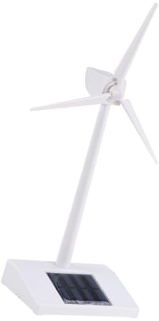 GALPADA Modelo De Turbina Eólica De Escritorio Blanco Abs Energía Solar Educativo para Decoración y Aprendizaje sobre Energía Renovable