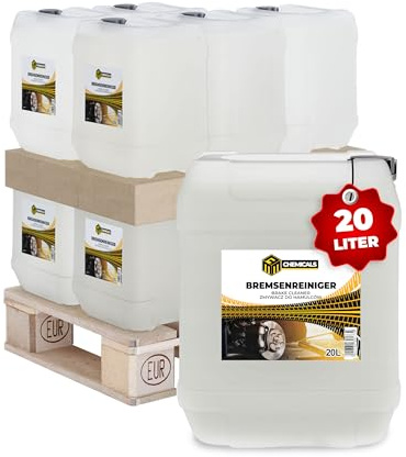 MRM Chemicals – Bremsenreiniger 10 x 20L Kanister – für Auto, Motorrad & Fahrrad – entfernt Öl, Fett, Bremsstaub, Klebereste – Werkstatt-Entfetter, schnell trocknend, rückstandsfrei