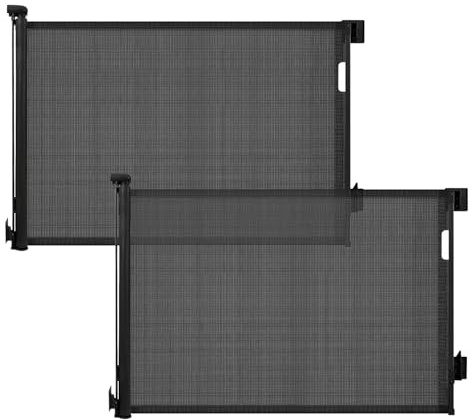 Sekey Treppenschutzgitter Ausziehbar 2er-Pack 0-150 cm, Höhe 97 cm,Treppenschutzgitter ohne Bohren, Absperrgitter Baby für Tür, Treppe, Haustier