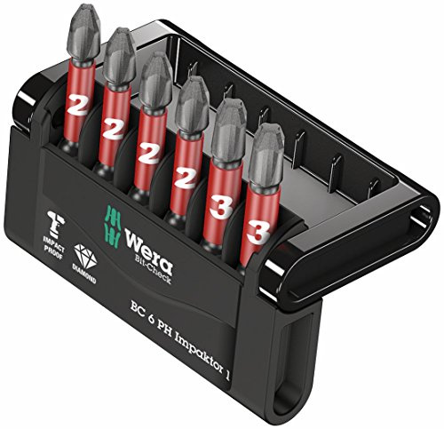 Wera Bit-Sortiment, Bit-Check 6 PH Impaktor 1, 6-teilig, 05057691001