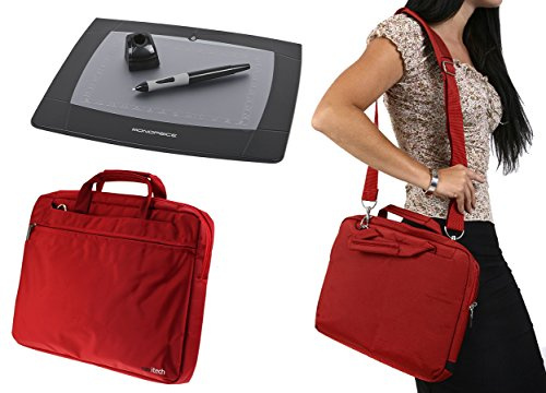 Navitech Rouge Tablettes Graphiques Housse/Sac Compatible avec Monoprice