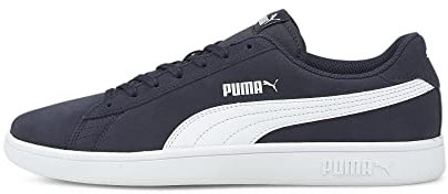 PUMA Unisex Puma Smash v2 Low-Top, Peacoat-Puma White, 44 EU