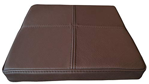Quattro Meble Braun Echtleder Sitzkissen Lederkissen Sitzpolster fur Sessel Stuhle Echt Leder Kissen Sitzauflage Auflage Model 4El (50 x 50 cm)