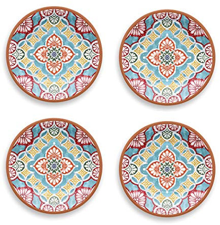 Epicurean Set of 4 Rio Corte Melamine Salad Plates
