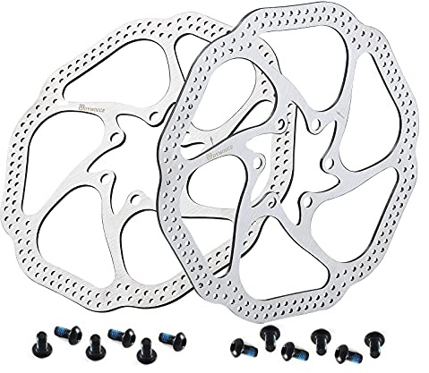 Dymoece Fahrrad Bremsscheibe 160mm/180mm 6-Loch Kompatibel mit Mountainbike MTB Rennrad BMX