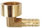 HATOOLHA® Acoplamiento de manguera de latón púa, conector de tubo de codo de 10 mm de púas a 1/2 rosca hembra BSP conector adaptador de tubo de 90 grados