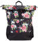YBAG Daily - 2in1 Nachhaltige Fahrradtasche für Damen - Geeignet als Gepäckträgertasche und Rucksack mit Laptopfach für Büro und Einkauf (Flower)