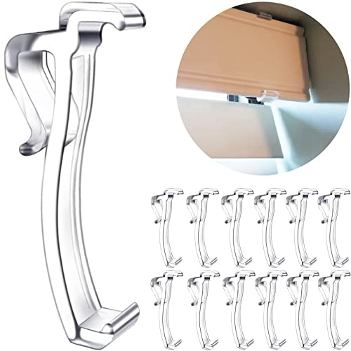 Valance Clips for Blinds, 2.5 Inch Valance Clips for Horizontal Blind Valance (12 PCS)