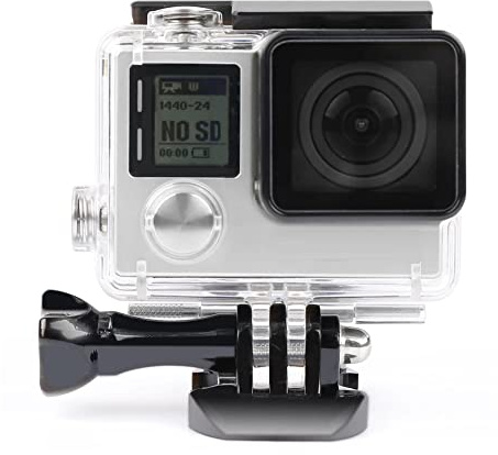 HoneTeek Waterproof Housing Underwater Case for GoPro Hero 4/3/3+ | 131FT Protective Underwater Dive Housing,with Bracket for Go Pro Hero 4 3 Plus Action Camera Accessories Kit