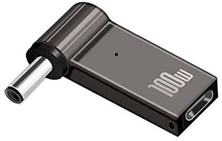 PD 100W Conector del Adaptador del Cargador del Ordenador Portátil USB Tipo-C Hembra a DC Macho Convertidor Repuesto para Acer Samsung Lenovo (4.5x3.0 For DELL)