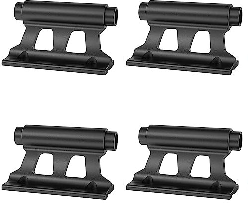 liovitor Fahrradgabel-Halterung, Schnellspanner, Gabelhalterung, , Fahrradträger, fester Clip, Gepäckträger mit Steckachse, schwarz, 4 Stück