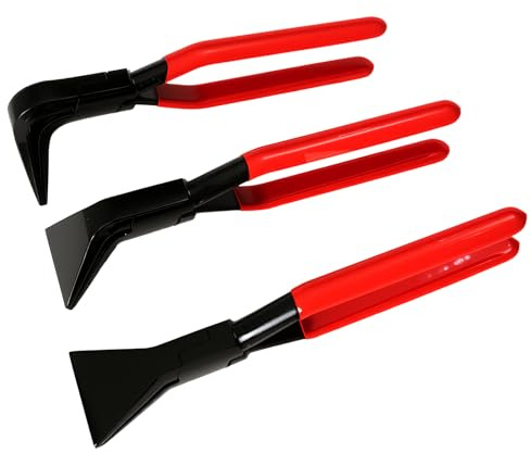 Punmew 3-Piece Hand Seamers Sheet Metal Tools Straight, 45° & 90° Hand Sheet metal Bending Pliers Set