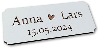 Personalisierungsschild für Hochzeitsgeschenk I Geldgeschenk