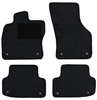 Fußmatten passend für Volvo C30 Typ 533 (Baujahr 2006-2012), Dura Graphit | 4-TLG | Umrandung braun