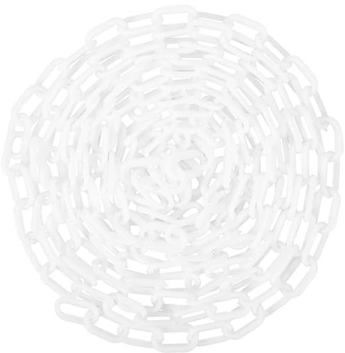 SOLUSTRE Caution Kette Für Absperrung Plastikkette Mit Verstellbarer Zur Menschenmengen-kontrolle Inklusive Runder Kegelringe Robust Und Auffällige Warnfarbe