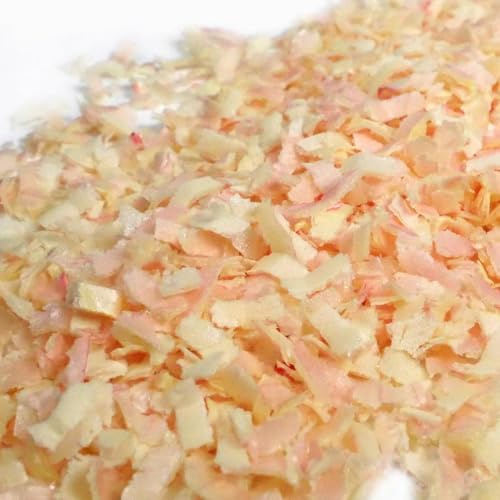 Streuselheld Schnippel Mix Ecru Gelb 20g Esspapier Flocken | Beige Streusel aus Esspapier-Schnipseln zum Verzieren Sprinkles für Gebäck wie Torten, Cupcakes und Muffins