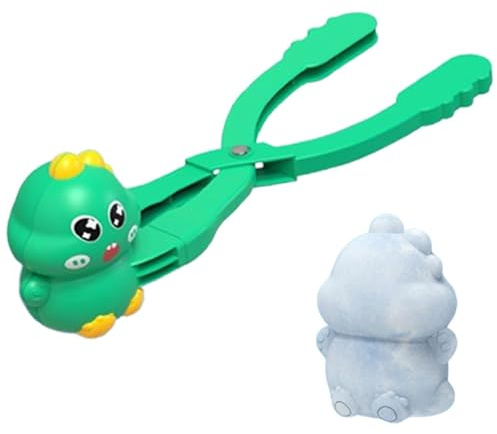 Jouets de fabrication de boules de neige, pince à boules de neige | Outil de pinces pour fabricant de boules de neige, bonhomme de neige, dinosaure, lapin | Outils de moule de sable de neige de jeu en