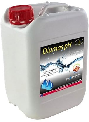 Incrementador de pH para Piscinas DIAMAS PH 10 litros - Aumenta el pH del Agua – Formato Líquido (Garrafa 10 kg)