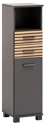 Schildmeyer 158584 Katta Buffet Haut, Aspect Panneau Acoustique, Anthracite, 30,3 x 32,6 x 110,5 cm