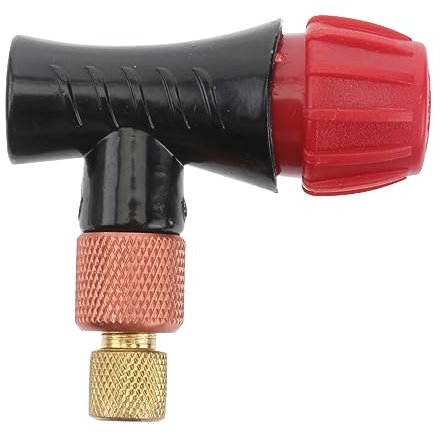 Happyyami 1stück Inflator Flasche Für Mountainbike Tragbarer Adapter Explosionsgeschützter Pumpenkopf Kompatibel Mit Verschiedenen Ventilen Zufällige Farben