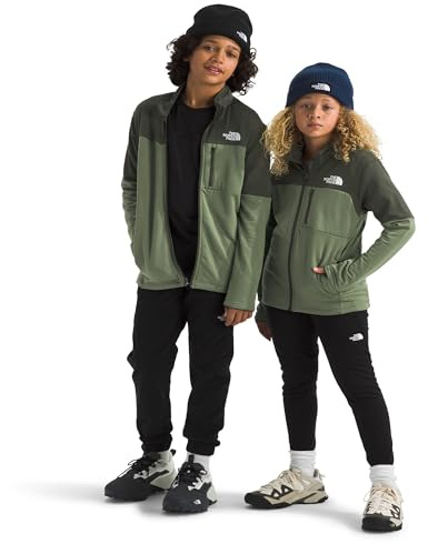 The North Face Hike Midlayer Full Zip Jacket, Bark Mist/New Taupe Grn, S