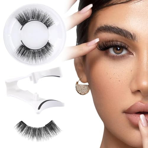 Pestañas Magneticas riutilizzabili con applicatore, Pestañas magnéticas, Pestañas magnéticas sin delineador de ojos, No Necesita Pegamento Pestañas Magnéticas, fácil de colocar