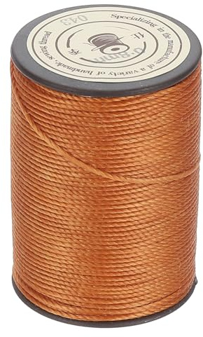 QUARKZMAN Cordino Cerato 0.8mm Caffè Filo Di Poliestere Cerato 54 Iarde Spago Per Macramè Perline Filo Cerato Per Bracciali Collane Creazione Di Gioielli