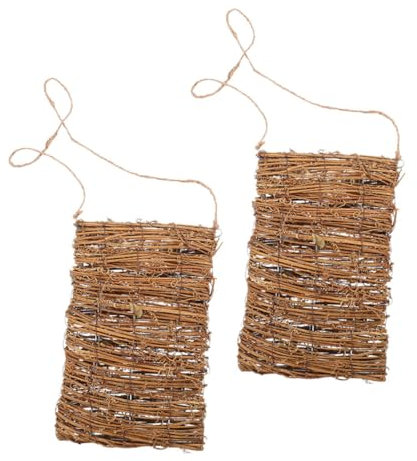 Toddmomy 2pezzi Cestino Per Sospeso Portaoggetti Da Parete Realizzato in Materiale Affidabile Resistente e Durevole Uno Per Decorare La e Appendere Facilmente Parete