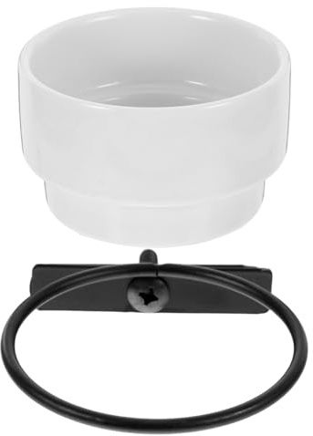 Ciotola da appendere per uccelli in ceramica, multifunzionale, per cibo e acqua, per pappagalli, calopsitte e uccelli, design durevole e sicuro per uso domestico e giardino