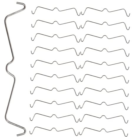 KONTONTY 100pièces Crochets Pour Panneau Perforé Acier Inoxydable Fixations Pour Panneaux Perforés Clips Pour Crochets De Fixation