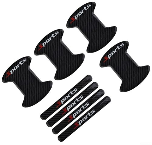 8 Stücke Auto Türgriff Schüssel Schutz Aufkleber Anti Kratzer Abdeckung Trim Dekorfolie für Auto Außentürgriff Schutz mit Doppelseitigem Klebeband