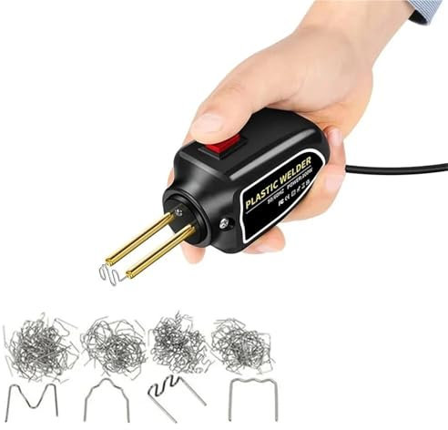 RVIFY Soldadores Mini Soldador de plástico portátil de 100 W, Pistola de Calor y Grapadora Caliente para reparación de Parachoques de Coche.