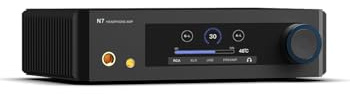 aune N7 DAC Edition Class-A Headphone Amp and USB DAC Pre-amp, Pure Class-A Fully-Discrete Fully Balanced, 6.35mm/4.4mm Headphone Jack, Twin JFET, XLR/RCA Preamp Out, for DAC/Active Speaker/Home Audio