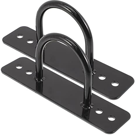 TOYANDONA 2 piezas Anclajes de Pared para Cuerdas de Gimnasio Soporte Inoxidable para Entrenamiento de Resistencia y Boxeo Montaje Fácil para Interior y Exterior