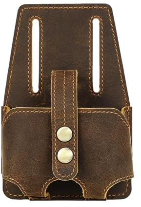 pour ruban en cuir - porte-ruban pour mesure, pour fixation à la | ceinture pour mètre à ruban | Organisateur pratique d'outils pour charpentiers, électriciens, charpentiers, construction