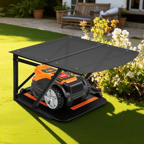 Eikuavons Robot tosaerba, garage per robot tosaerba, per tetto, tosaerba, robot, garage, garage, tosaerba, resistente alle intemperie, facile installazione, 77 x 67 x 41 cm