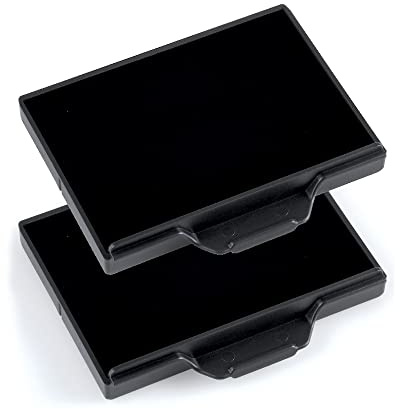 Trodat Lot de 2 cassettes d'encre noire 6/58 - Encre pour tampons Professional Line 5274, 5474, 5208,5480, 55418 et 55512 – Encre à base d'eau – Empreinte nette – Recharge idéale