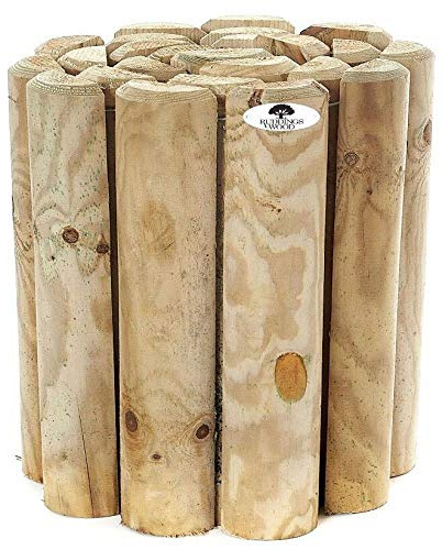 12 Log Roll Border Edging by Ruddings Wood