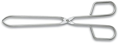 3 Claveles Tenacilla para Carne, Acero Inoxidable, Gris, 25 cm (687)