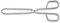 3 Claveles TENACILLA Carne INOX.18/8 25 cm. C 3C, Acero Inoxidable, Gris