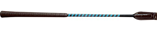 Reitgerte, Länge 63 cm, Choco/turquoise