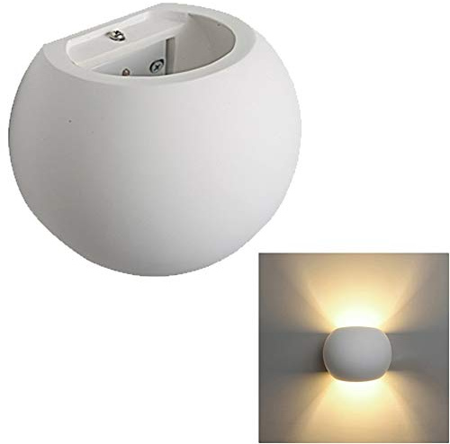 DRIWEI Plafoniera da Interno Applique per Parete GS-5017 Tonda in Gesso Bianco con Attacco G9 da 25W Illuminazione a Doppio Raggio casa Design Moderno Luce | Interno, Applique per Parete, Illuminazione a Doppio Raggio, Design Moderno