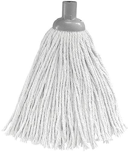 1 x Serpillière Professionnelle en Coton 150 g – Tête de Balai Recharge – Ultra Absorbante et Dégraissante – Idéale pour Sols Carrelés et Parquets – 24 cm