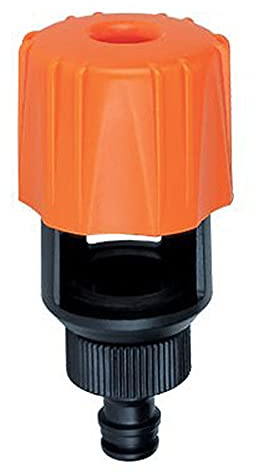 Universell krankontakt, blandarkran slanganslutning justerbar vattenkran adapter montering kontakter mixer kök badkran adapter inomhus utomhus orange 1 st