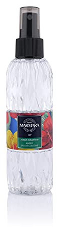 MARMARA BEAUTY Eau de Cologne Spray Amber 150 ml – 80° – Spray rinfrescante per il corpo per donne e ragazze – Acqua profumata per donne – Fresca – Legno & speziata