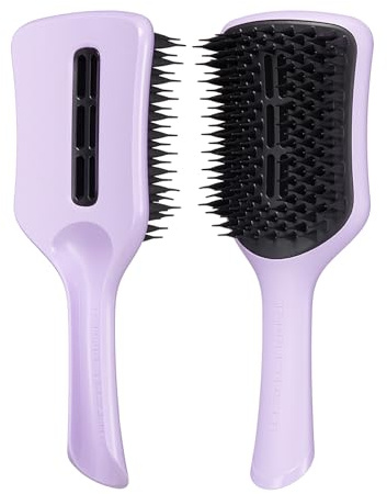 Tangle Teezer Easy Dry & Go Large Vented Hairbrush for Fine to Medium Long Wet Hair - Adds Volume, Smoothness & Shine - Blow Dry Hair Brush Cuts Down Time & Damage - Lilac Cloud