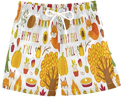 Jungen Badehose Sommer Kordelzug Kleinkind Schwimmbrett Shorts Schnell Trocknend Kleine Jungen Badeanzug Strand Hawaii Urlaub 2T-16, mehrfarbig, 128