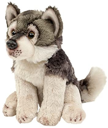 Teddys Rothenburg Kuscheltier Wolf 15 cm sitzend Plüschtier Plüschwolf Stofftier Lupus