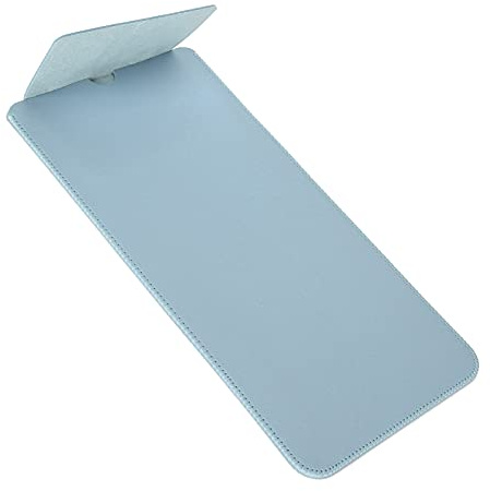 Universell Läderfodral för K380-Tangentbord, Bärbar Förvaringsväska med Innerficka, Damm- och Vattentät, Ljusblå